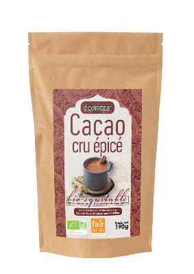 Poudre de cacao aux épices indiennes et sucre de coco BIO & EQUITABLE 190g