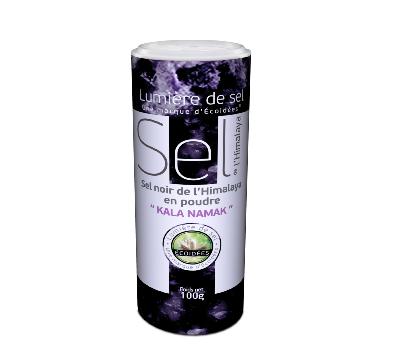 Sel noir en poudre de l'Himalaya 100g