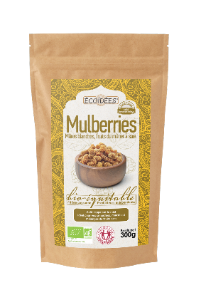 Mulberries blanches Bio & Equitable -  300g 